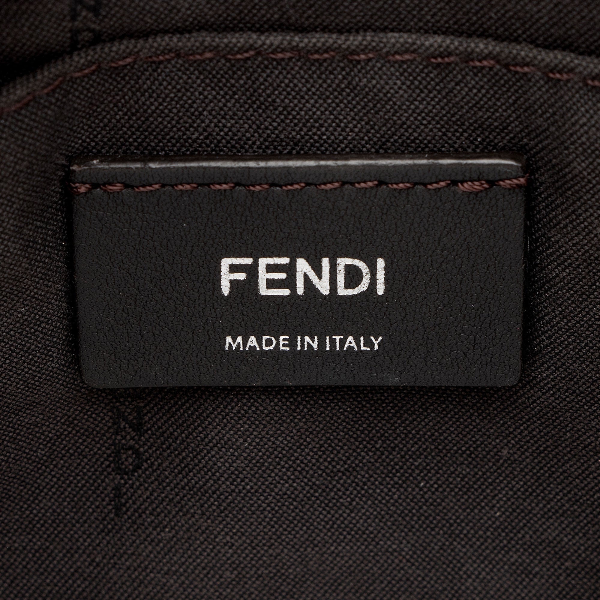 Fendi Calfskin FF Embossed By The Way Mini Boston Bag