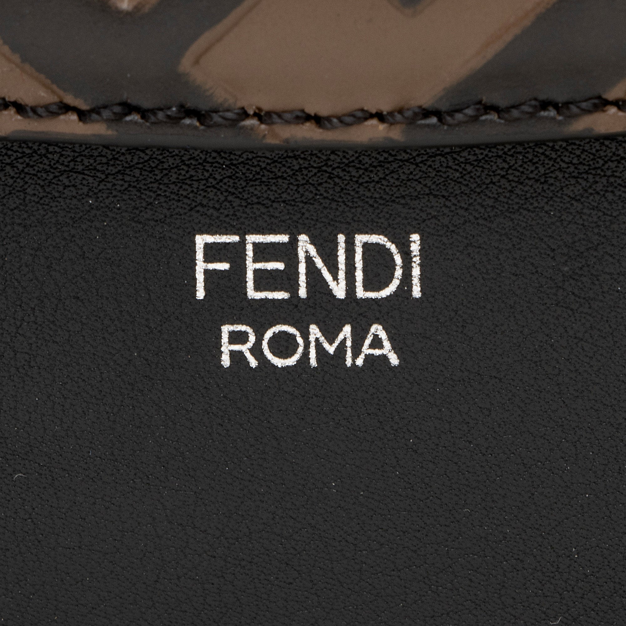 Fendi Calfskin FF Embossed By The Way Mini Boston Bag