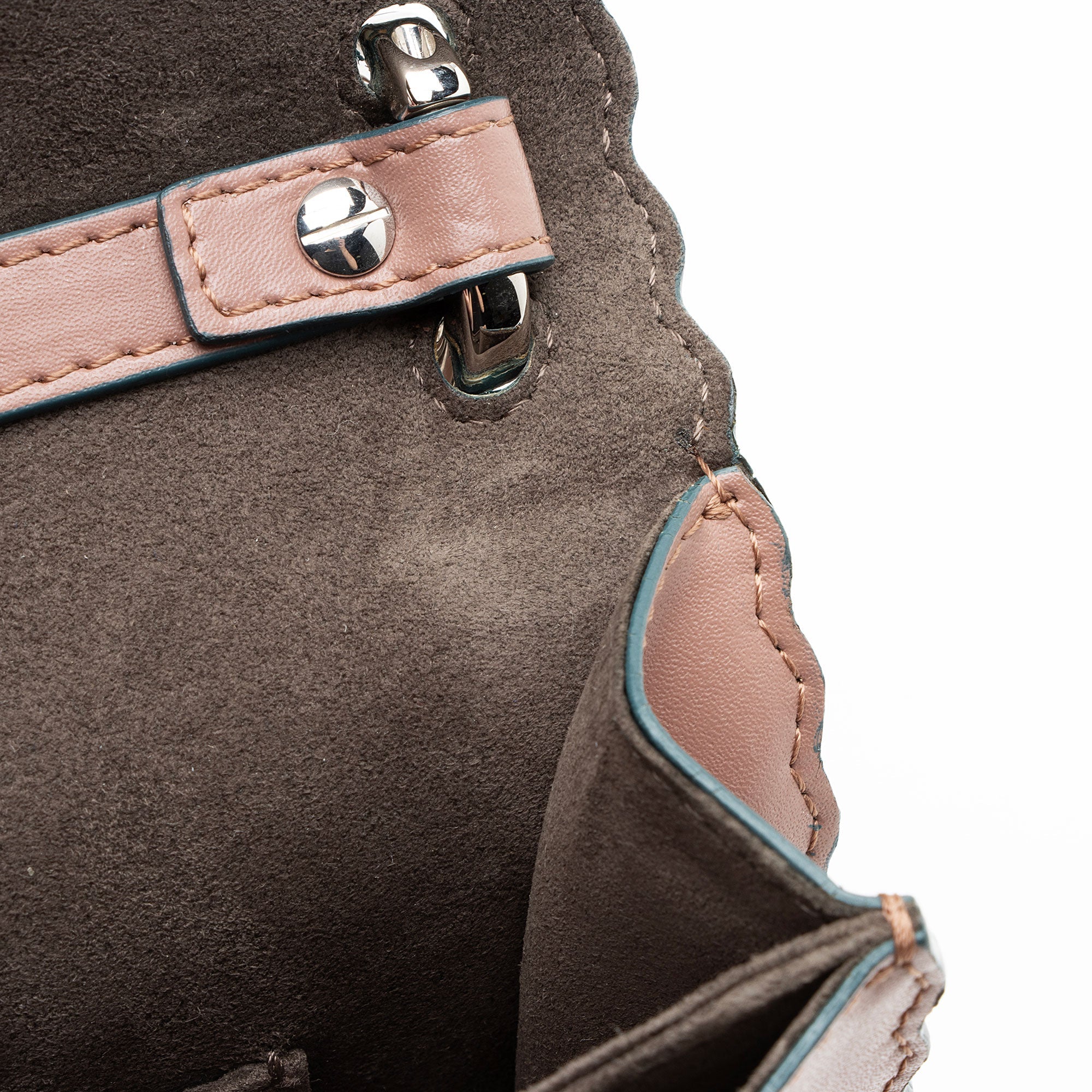 Fendi Calfskin Kan I Mini Shoulder Bag
