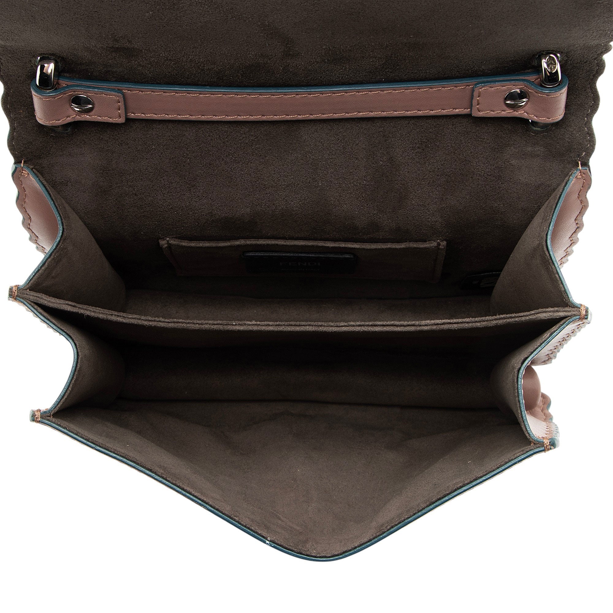 Fendi Calfskin Kan I Mini Shoulder Bag