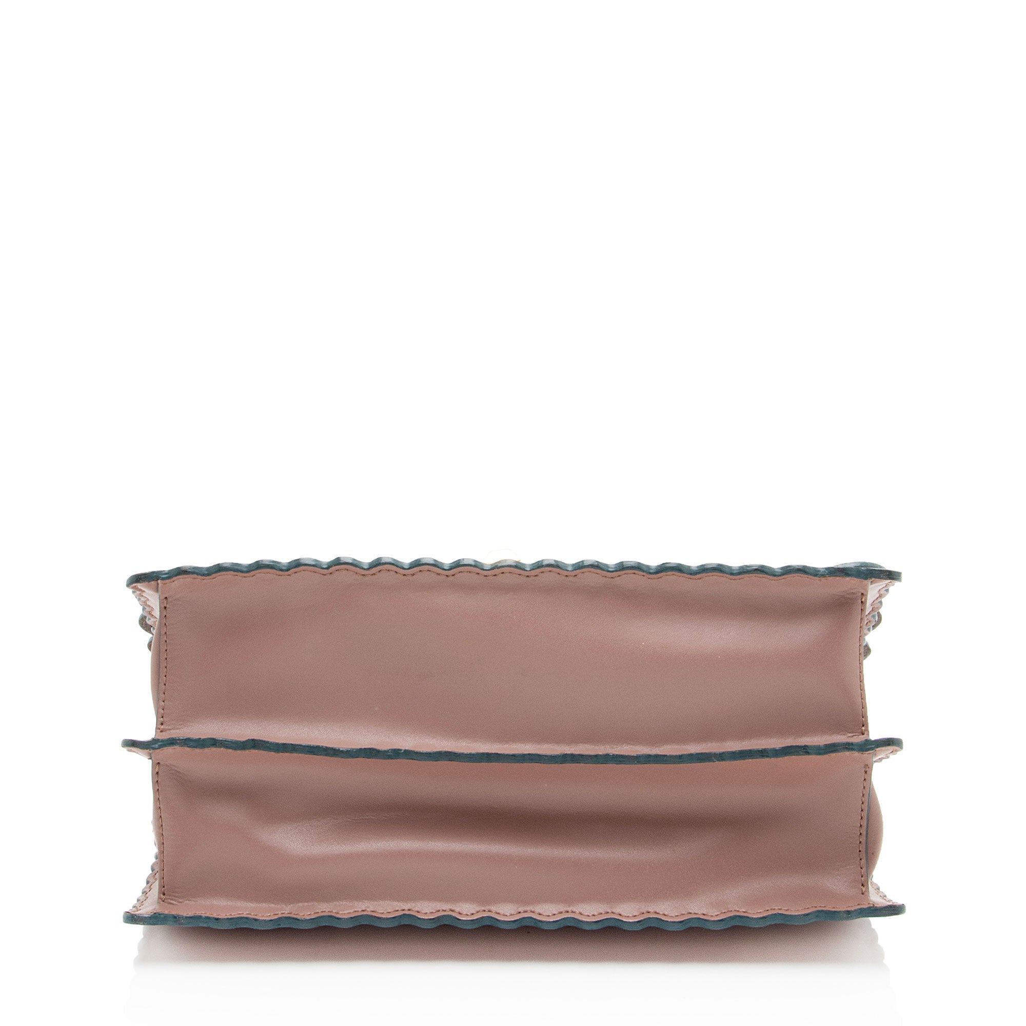 Fendi Calfskin Studded Kan I Medium Shoulder Bag