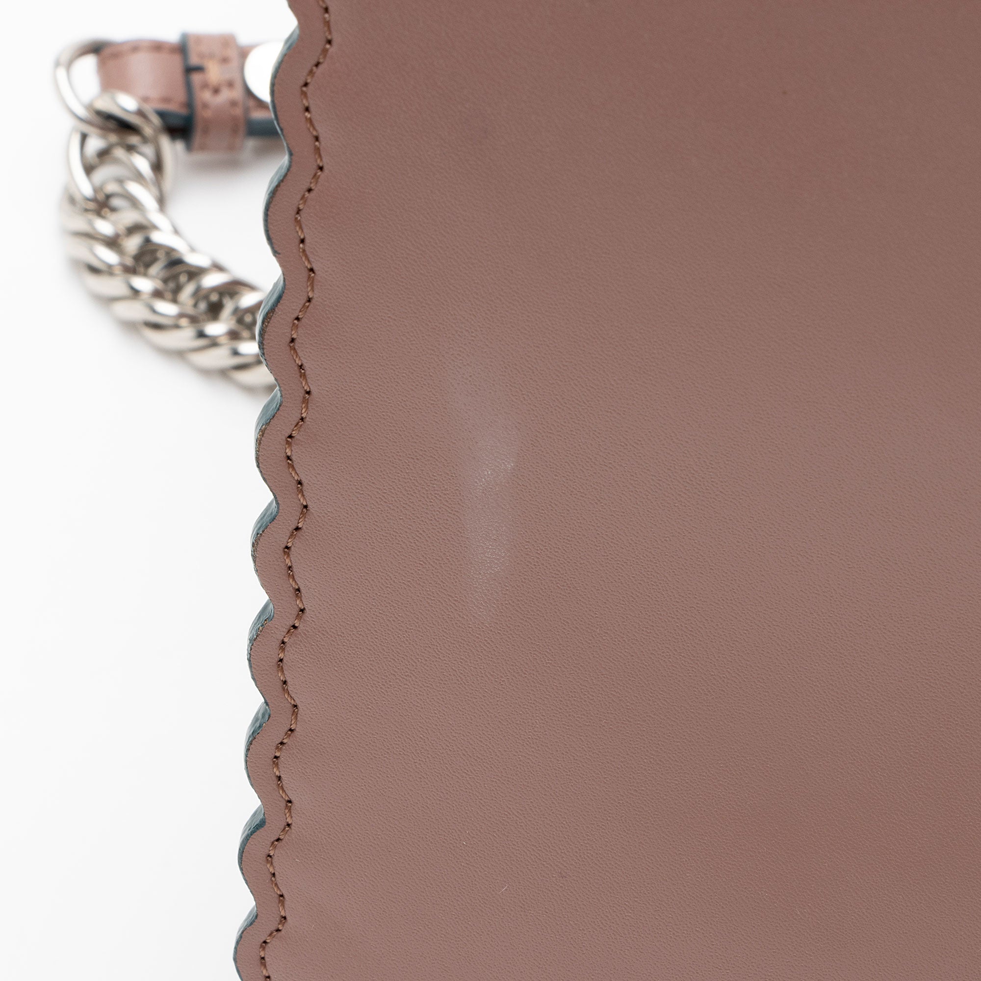 Fendi Calfskin Studded Kan I Medium Shoulder Bag