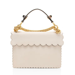 Fendi Calfskin Studded Kan I Medium Shoulder Bag