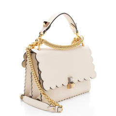 Fendi Calfskin Studded Kan I Medium Shoulder Bag