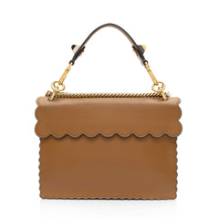 Fendi Calfskin Studded Kan I Medium Shoulder Bag