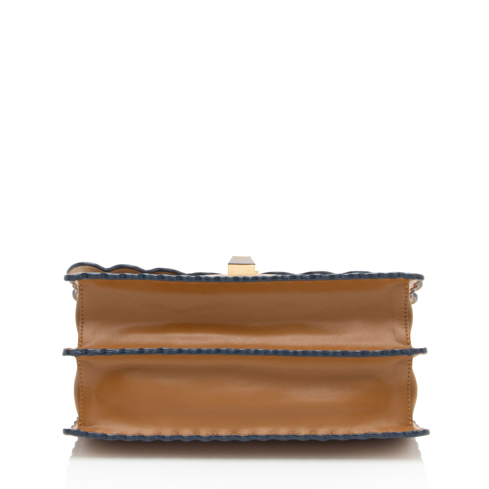 Fendi Calfskin Studded Kan I Medium Shoulder Bag