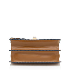 Fendi Calfskin Studded Kan I Medium Shoulder Bag