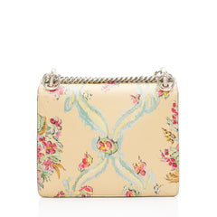 Fendi Calfskin Studded Multicolor Floral Kan I Small Shoulder Bag