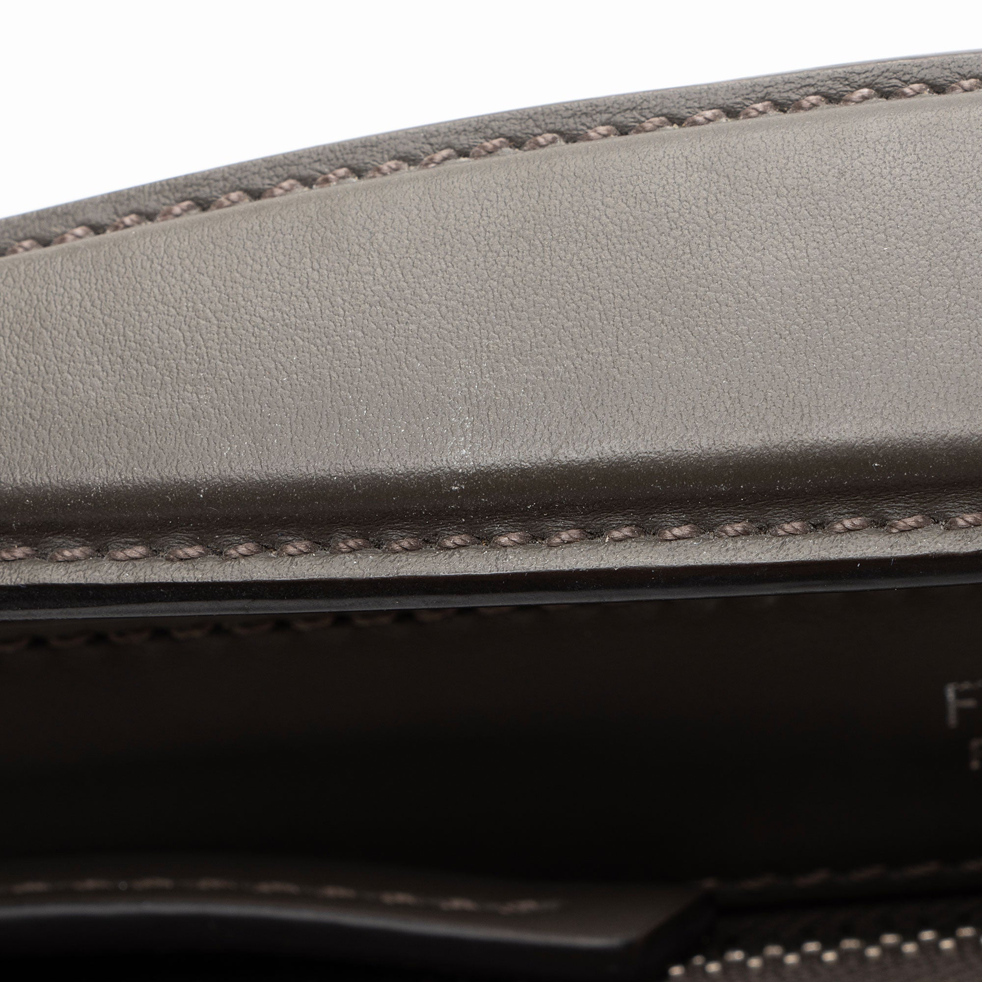 Fendi Calfskin Whipstitch Dotcom Medium Satchel