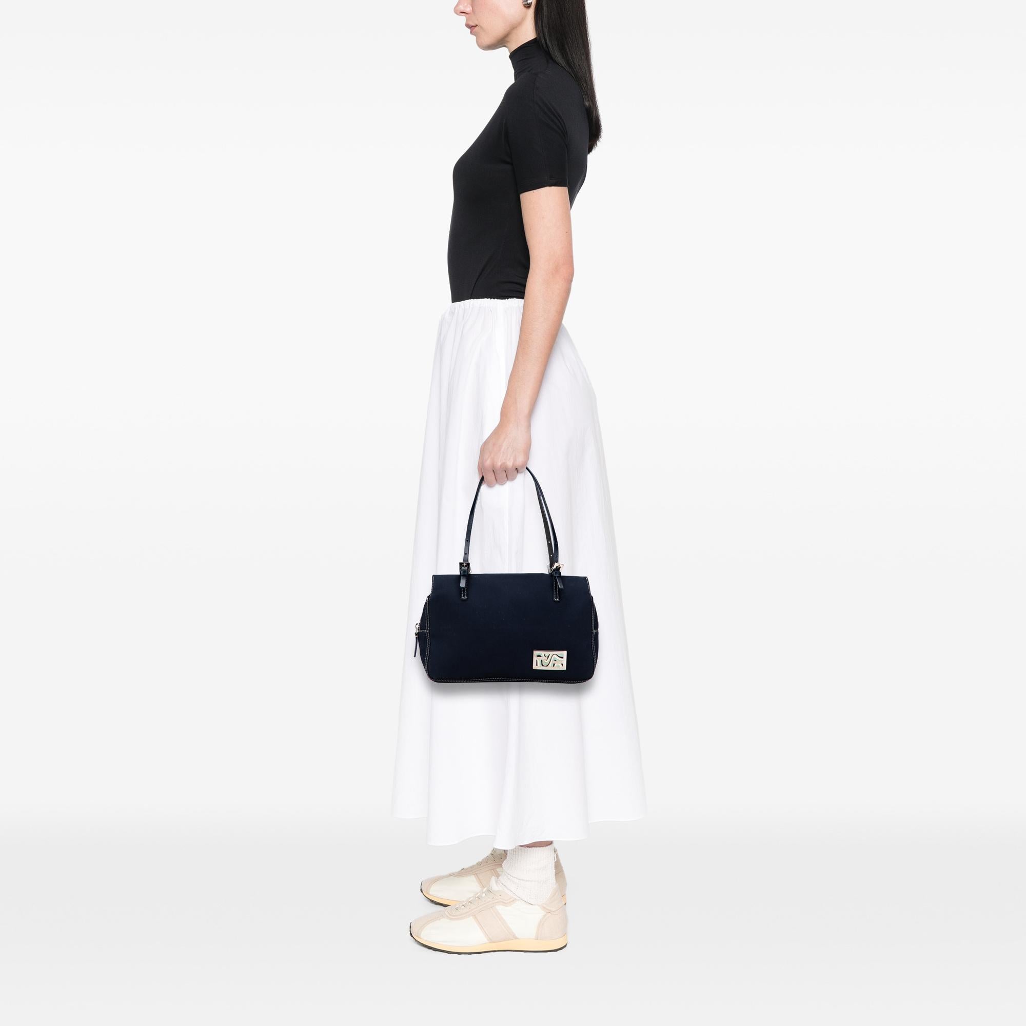 Fendi Canvas FF Marble Shoulder Bag