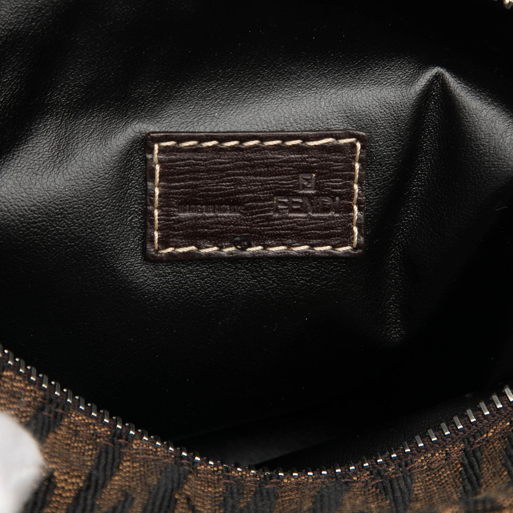 Fendi Canvas Zebra Print Handbag