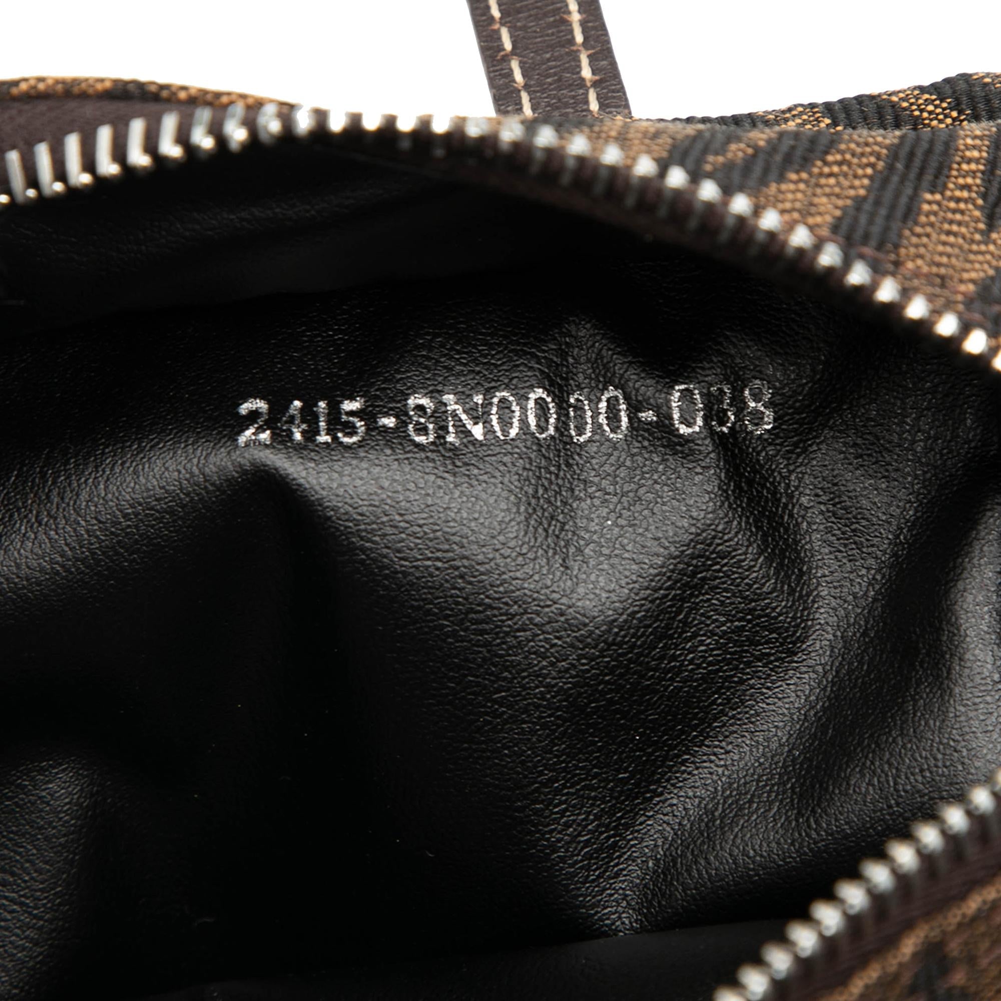 Fendi Canvas Zebra Print Handbag