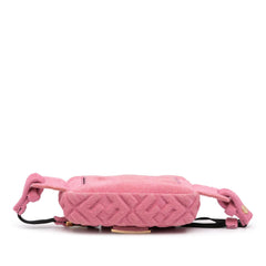 Fendi Embossed Terry Cloth FF 1974 Convertible Belt Baguette