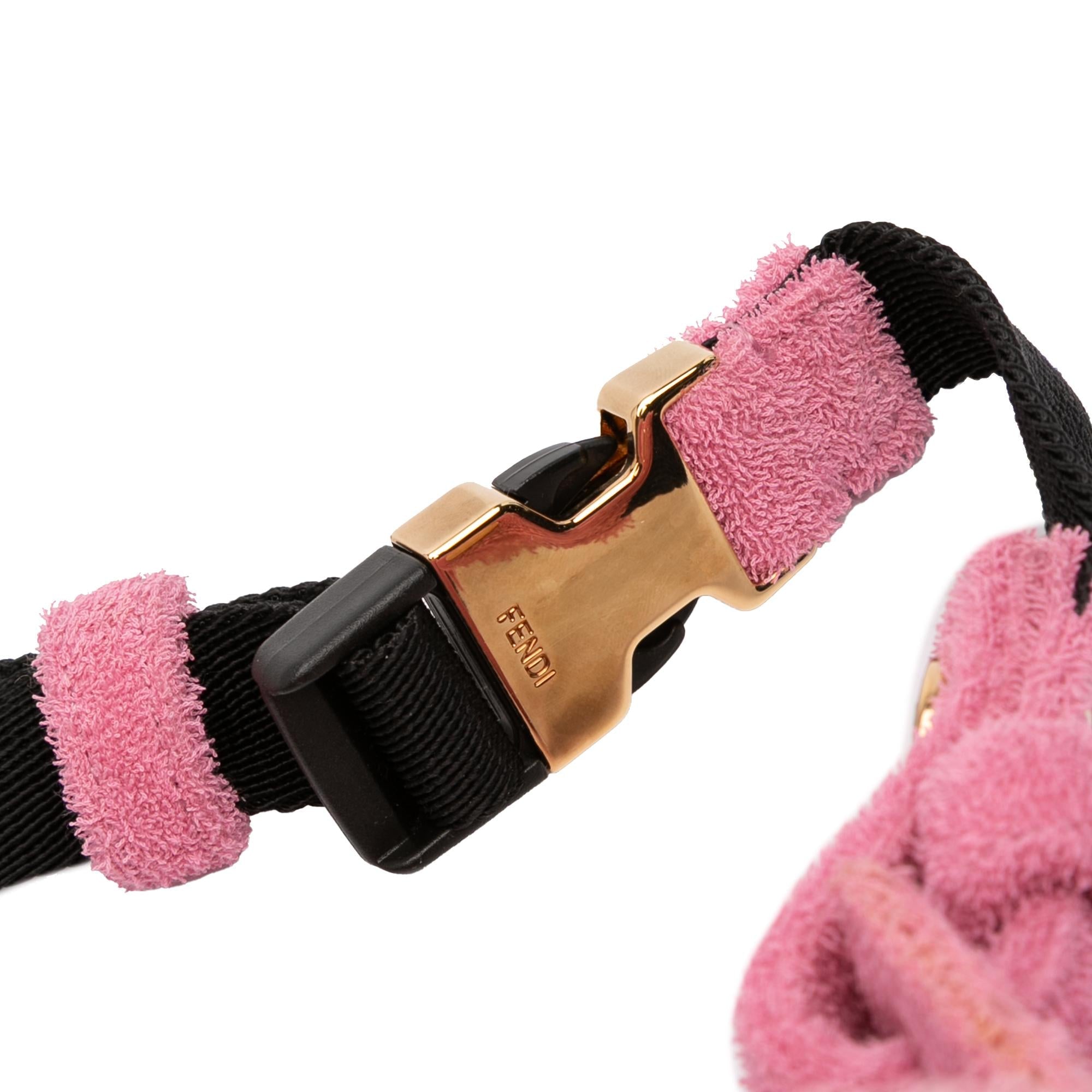 Fendi Embossed Terry Cloth FF 1974 Convertible Belt Baguette
