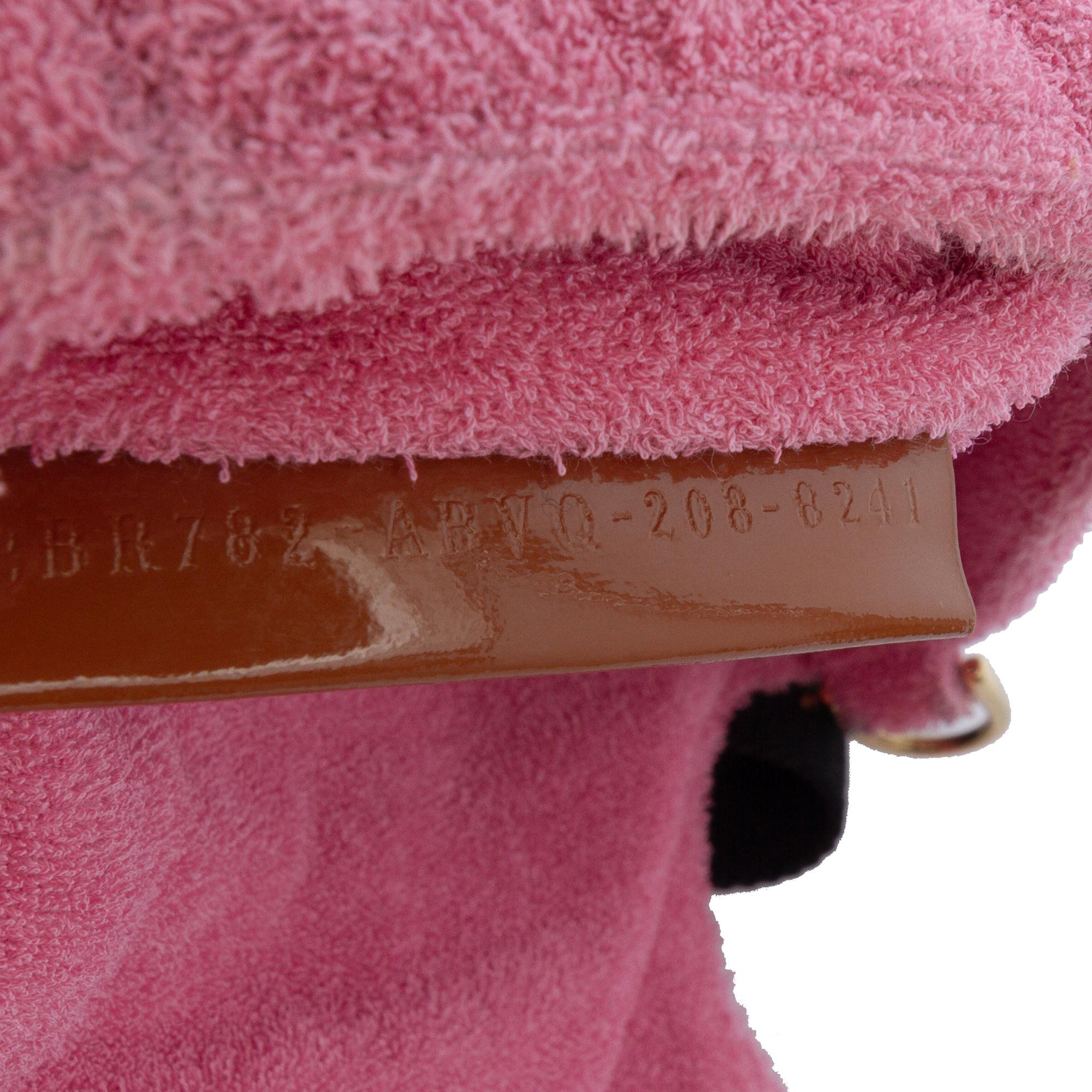 Fendi Embossed Terry Cloth FF 1974 Convertible Belt Baguette