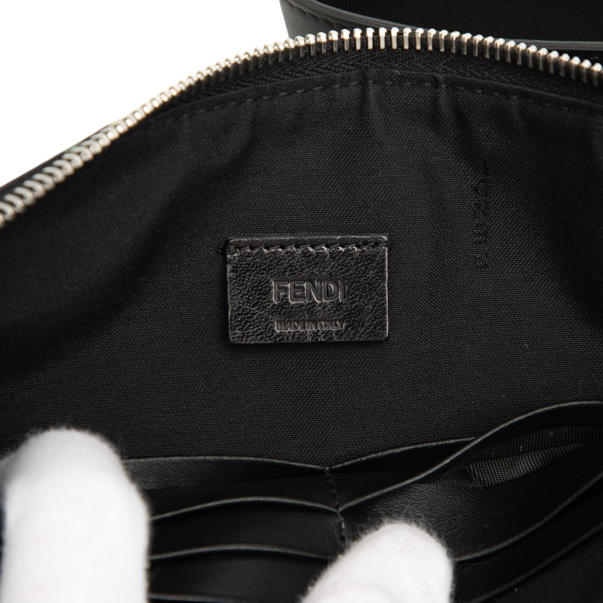 Fendi FF 1974 Nylon Camouflage Wristlet Pouch