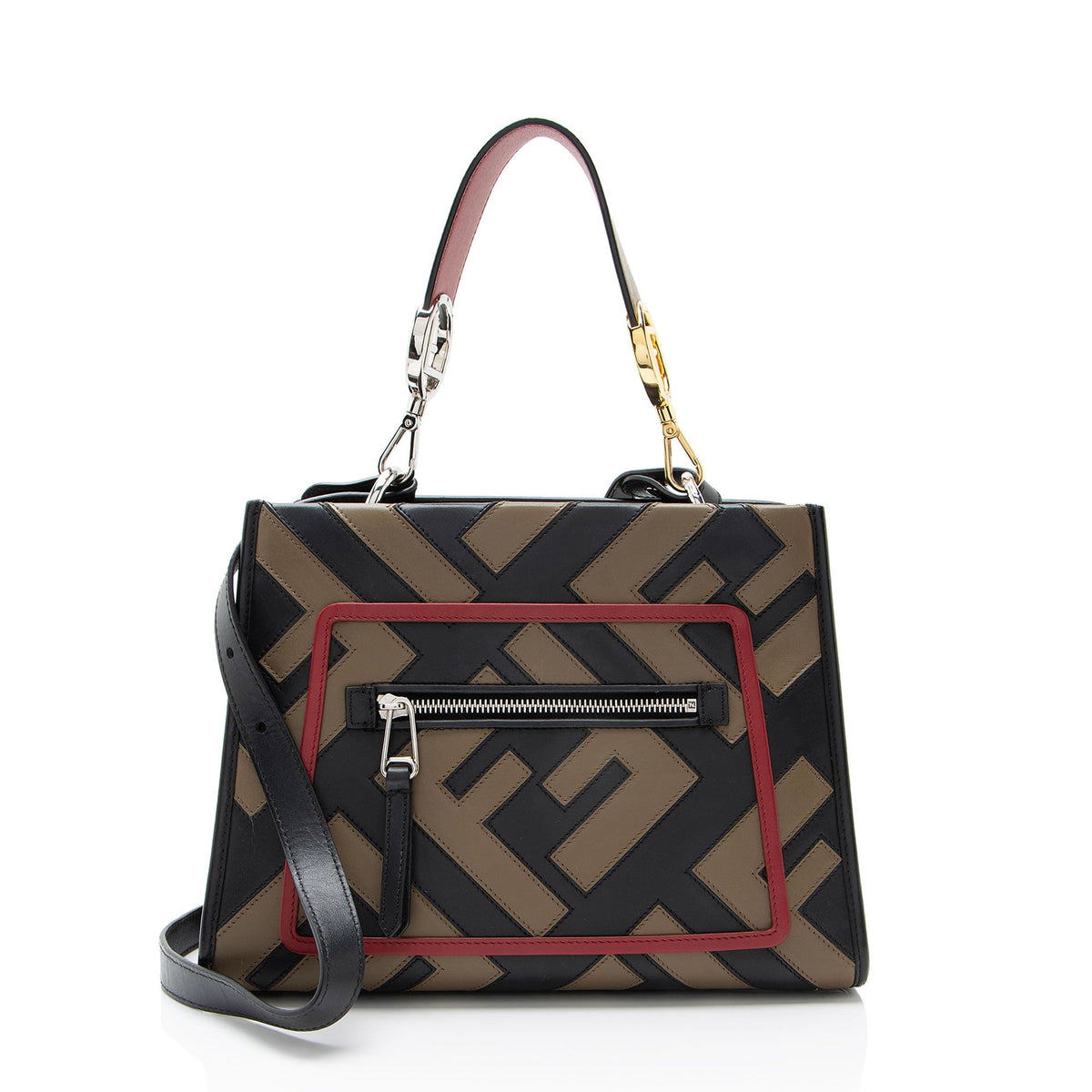 Fendi FF Calfskin Century Runaway Small Tote