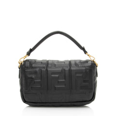 Fendi FF Embossed 1974 Mini Baguette Shoulder Bag