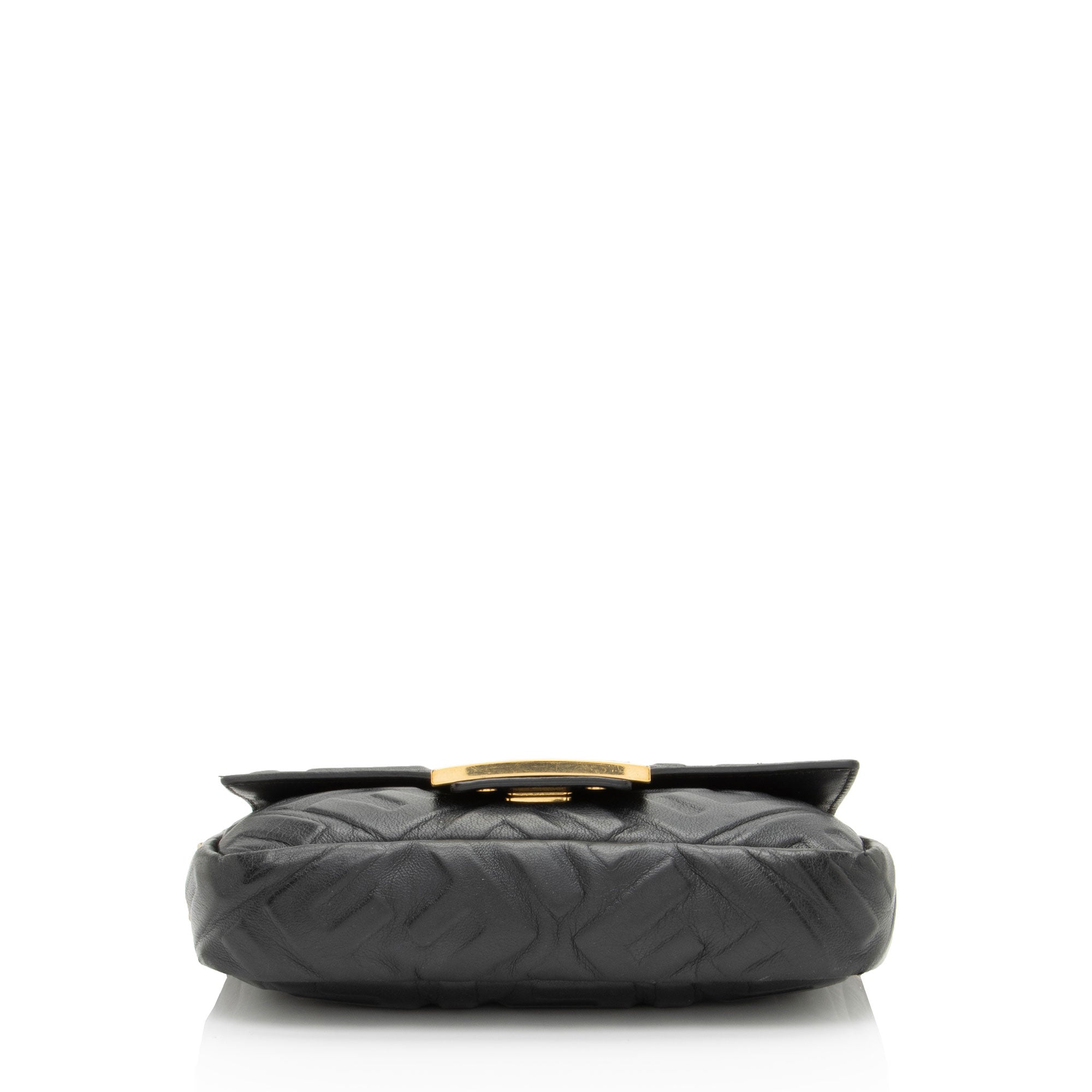 Fendi FF Embossed 1974 Mini Baguette Shoulder Bag