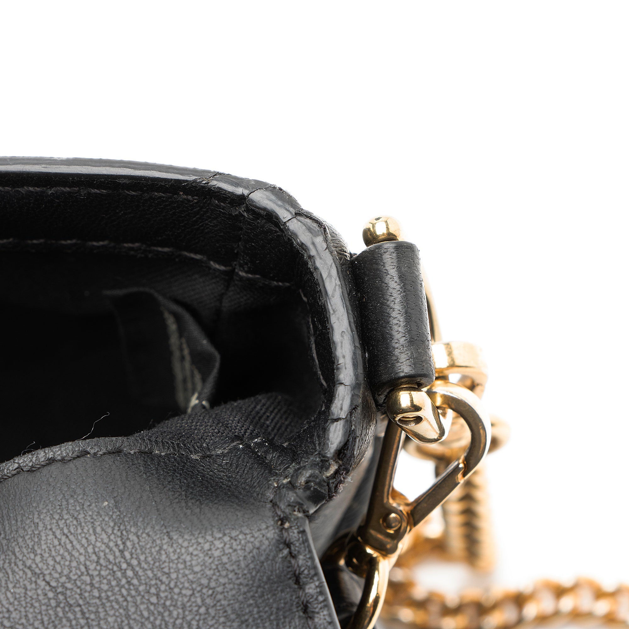 Fendi FF Embossed 1974 Mini Baguette Shoulder Bag