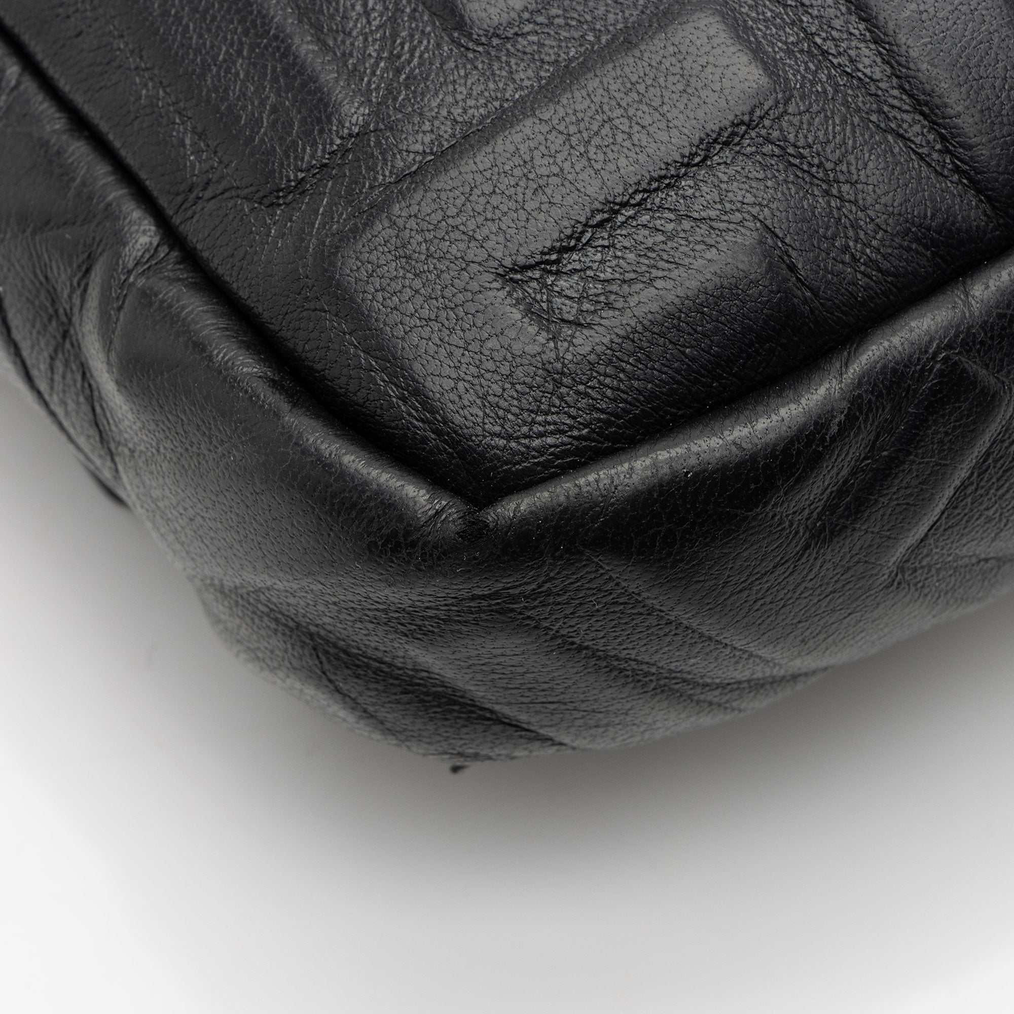Fendi FF Embossed 1974 Mini Baguette Shoulder Bag