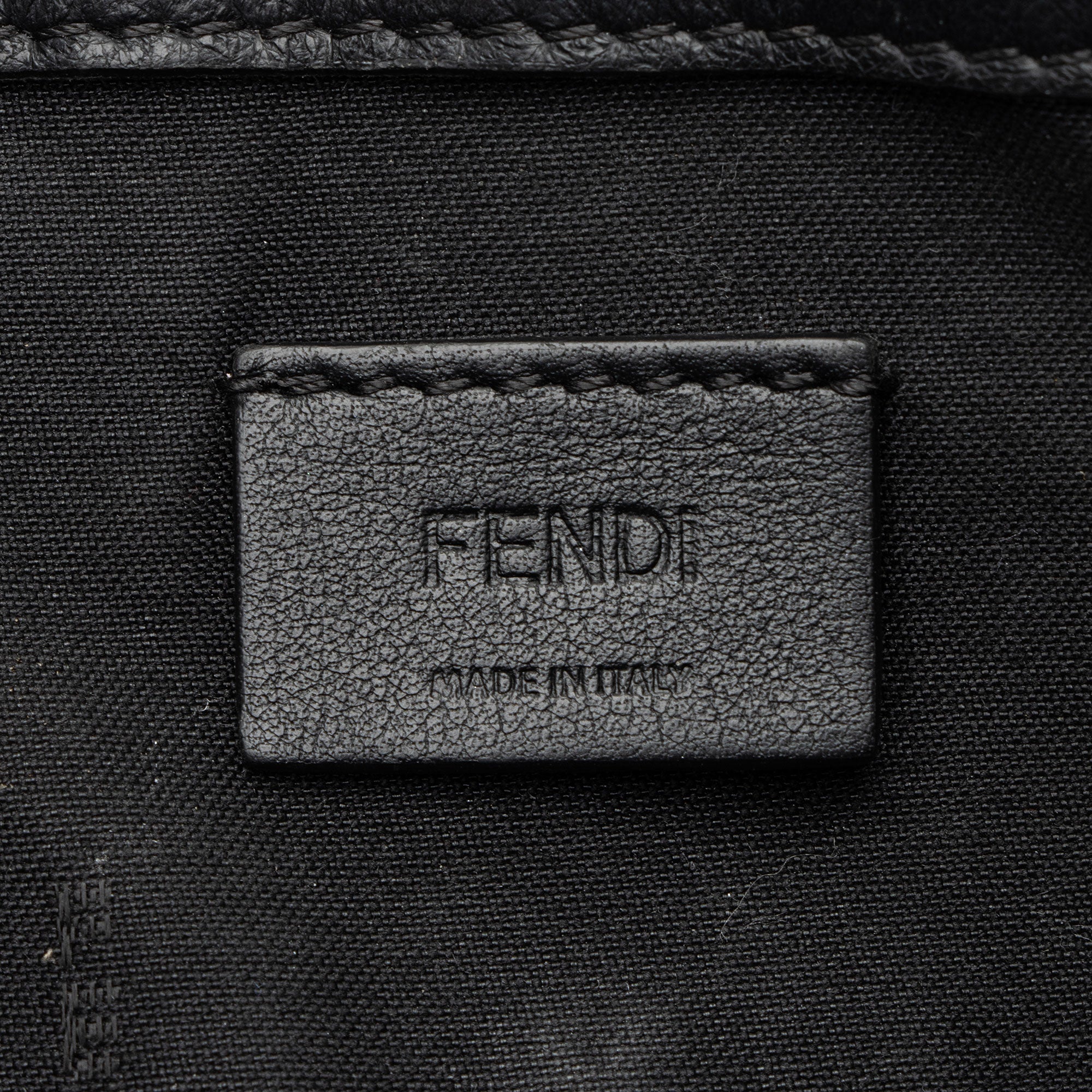 Fendi FF Embossed 1974 Mini Baguette Shoulder Bag