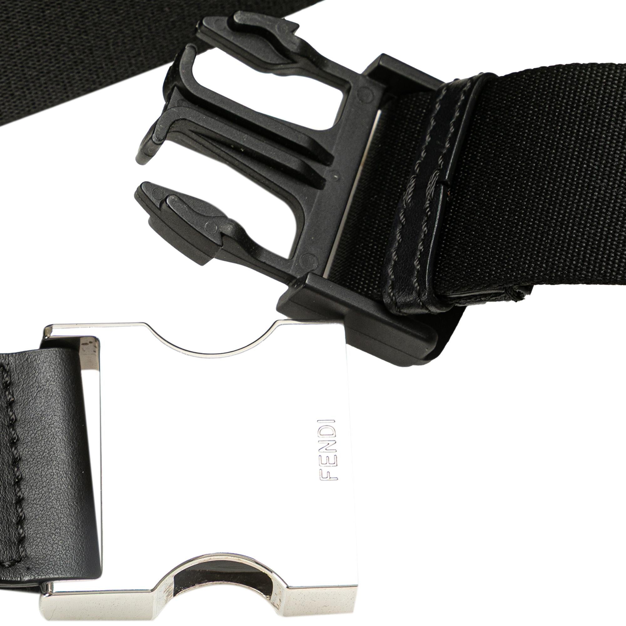Fendi FF Embossed Leather 1974 Crossbody