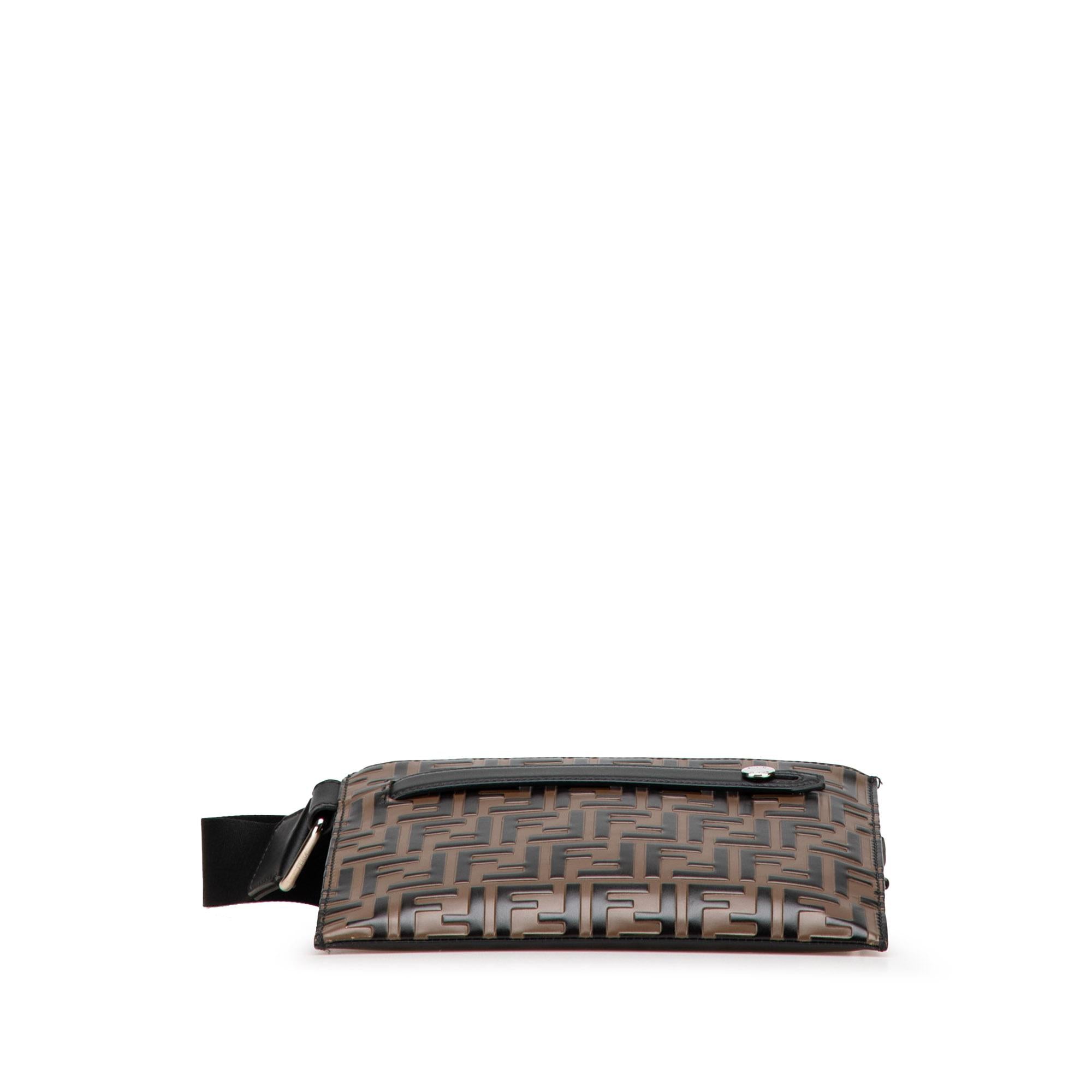 Fendi FF Embossed Leather 1974 Crossbody