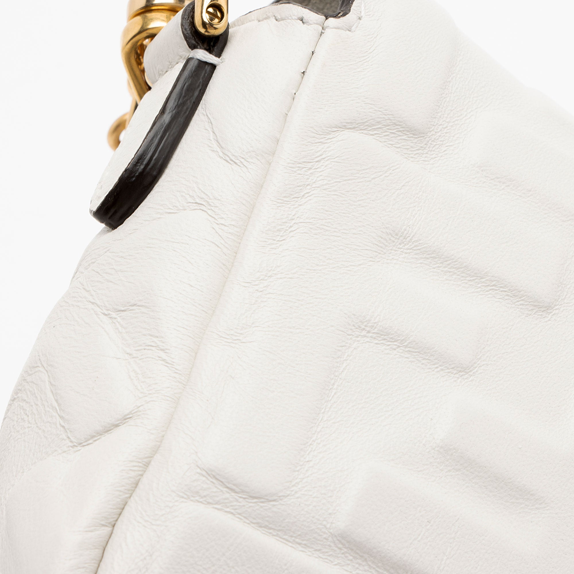 Fendi FF Embossed Leather 1974 Mini Baguette Shoulder Bag