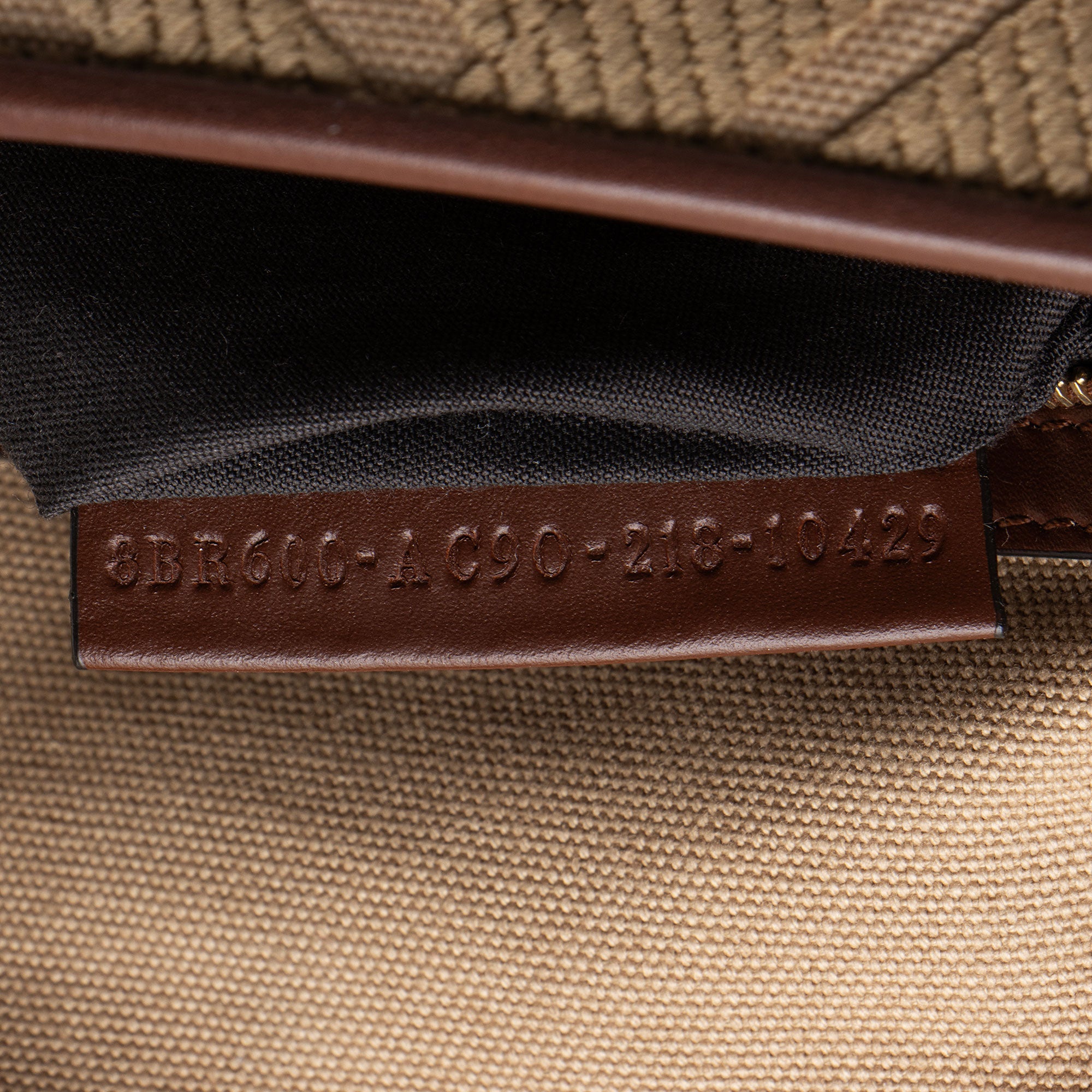 Fendi FF Embroidered Canvas Baguette Shoulder Bag