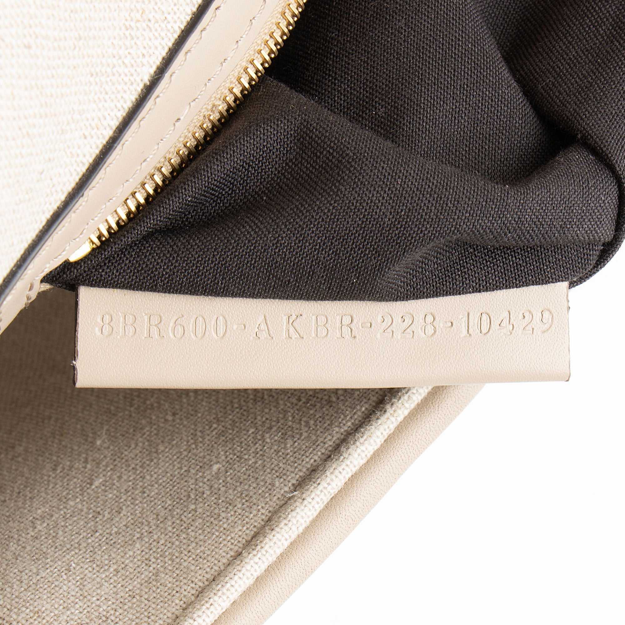Fendi FF Embroidered Canvas Baguette Shoulder Bag