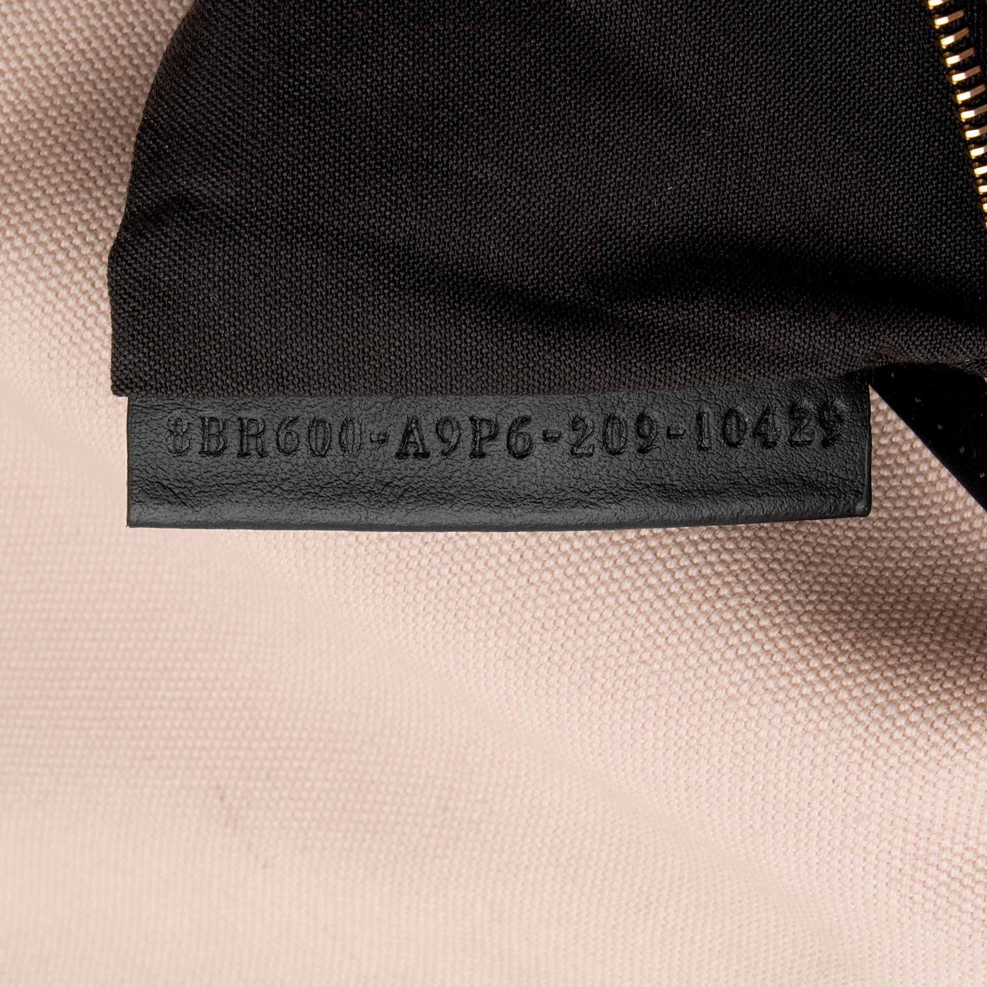 Fendi FF Embroidered Canvas Baguette Shoulder Bag
