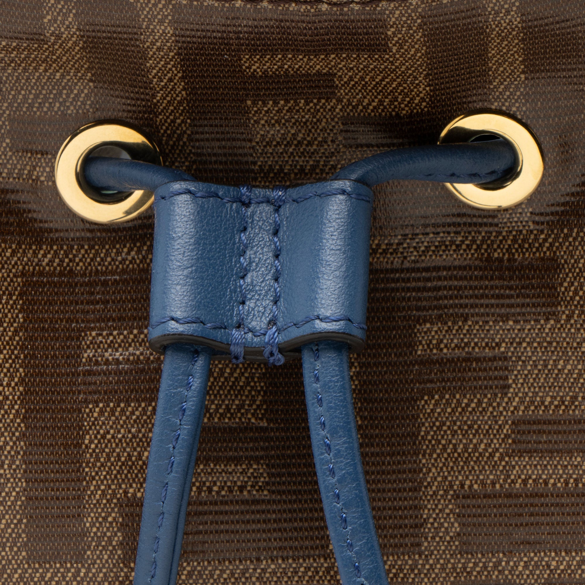 Fendi FF Spalmati Mon Tresor Grande Shoulder Bag