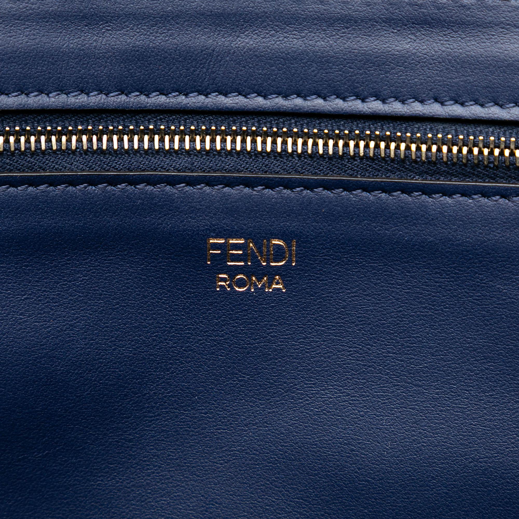 Fendi FILA Glazed Fabric FF 1974 Mania Shopping Tote
