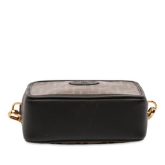 Fendi Glazed Fabric Vitello Century FF 1974 Camera Bag