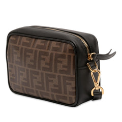 Fendi Glazed Fabric Vitello Century FF 1974 Camera Bag