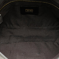 Fendi Glazed Leather Chain Flap Baguette Crossbody