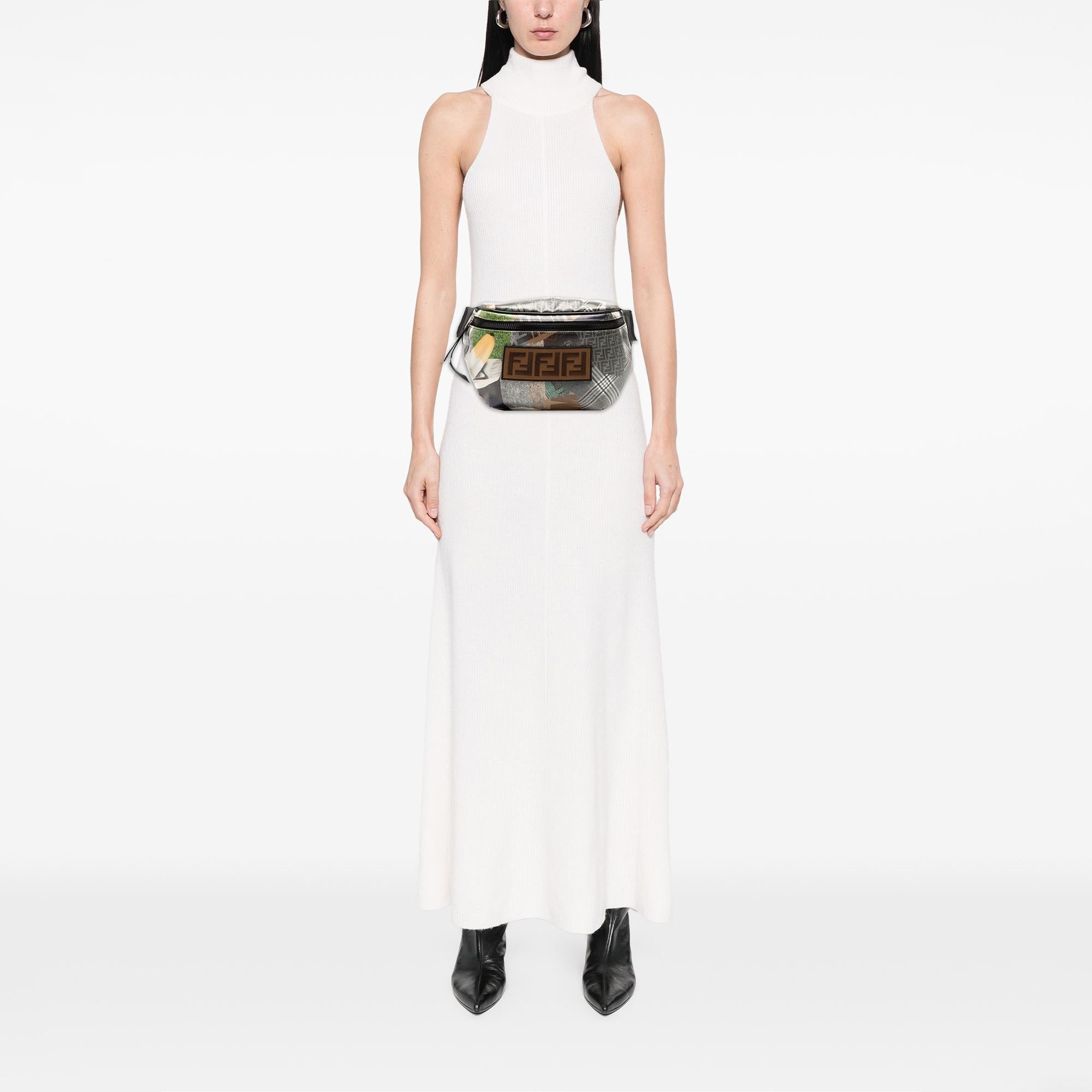 Fendi Hey Reilly Zucca FF 1974 Coated Canvas Belt Bag