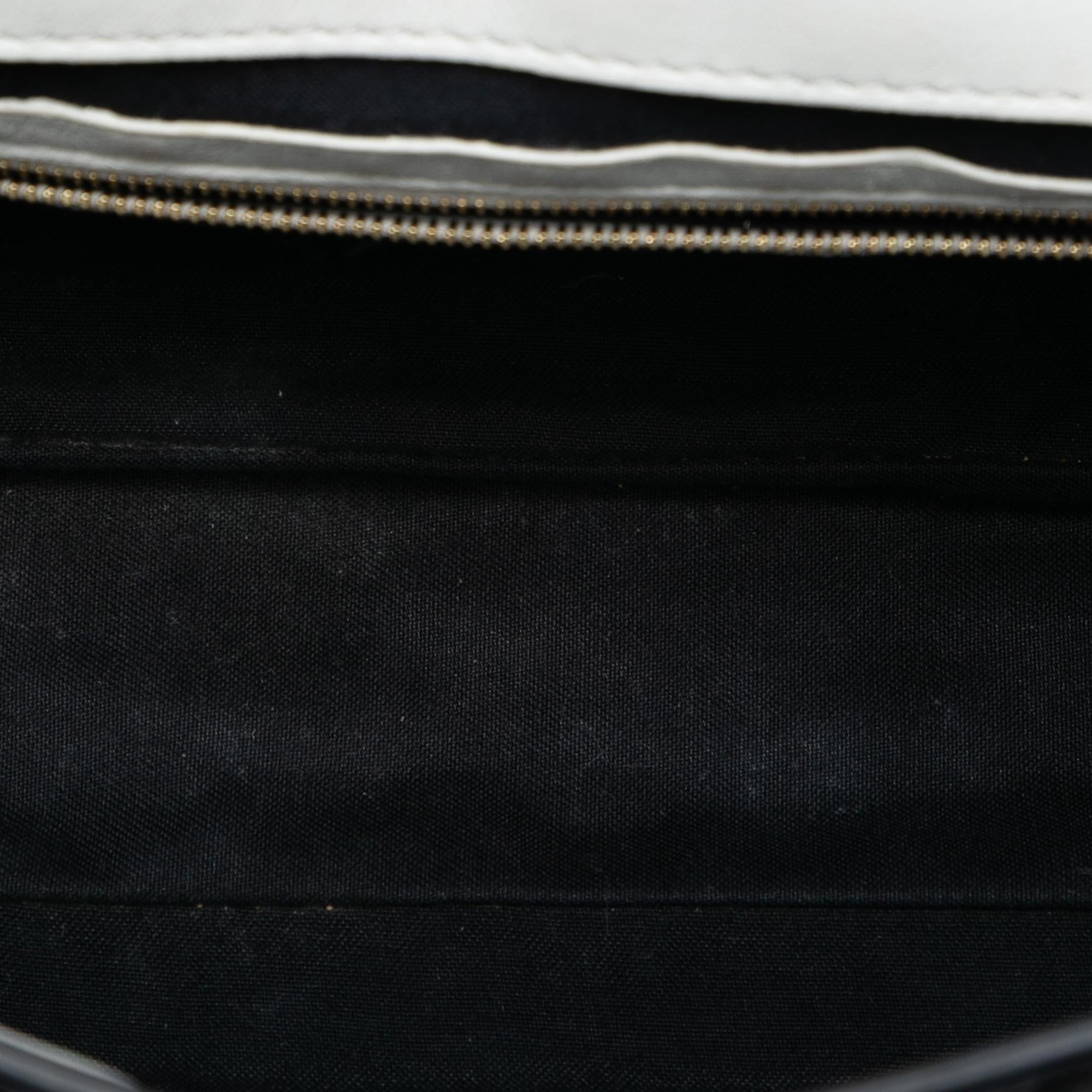 Fendi Joshua Vides California Sky Medium Embossed Leather Baguette Satchel