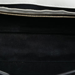 Fendi Joshua Vides California Sky Medium Embossed Leather Baguette Satchel