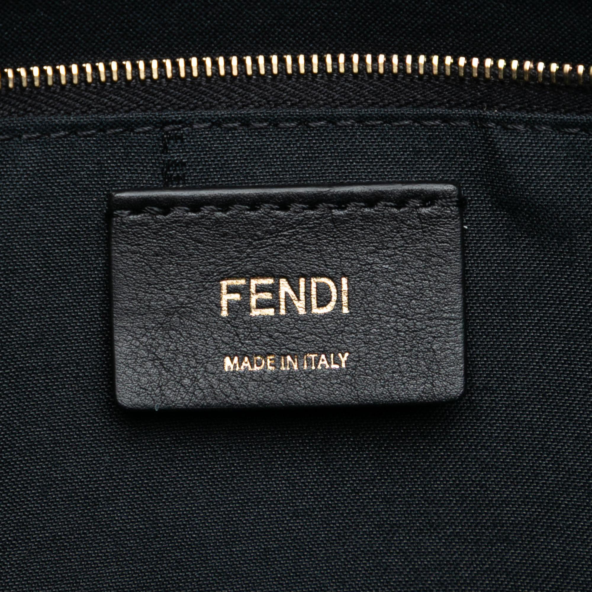 Fendi Joshua Vides Zucca Coated Canvas Cloudy Shopper Satchel