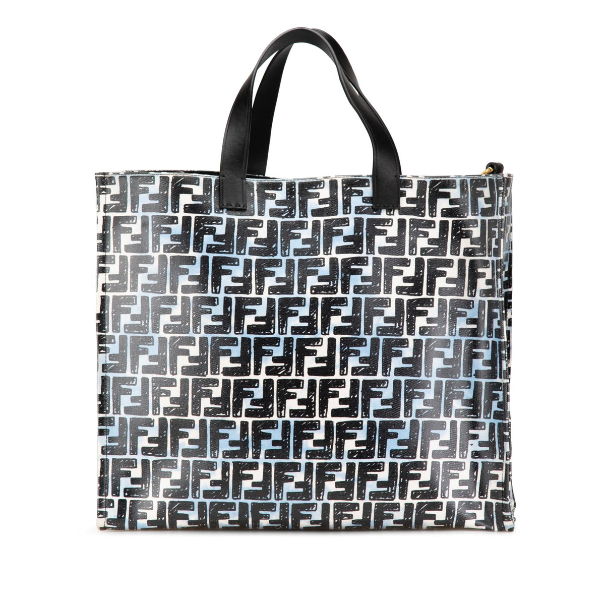 Fendi Joshua Vides Zucca Coated Canvas Cloudy Shopper Satchel