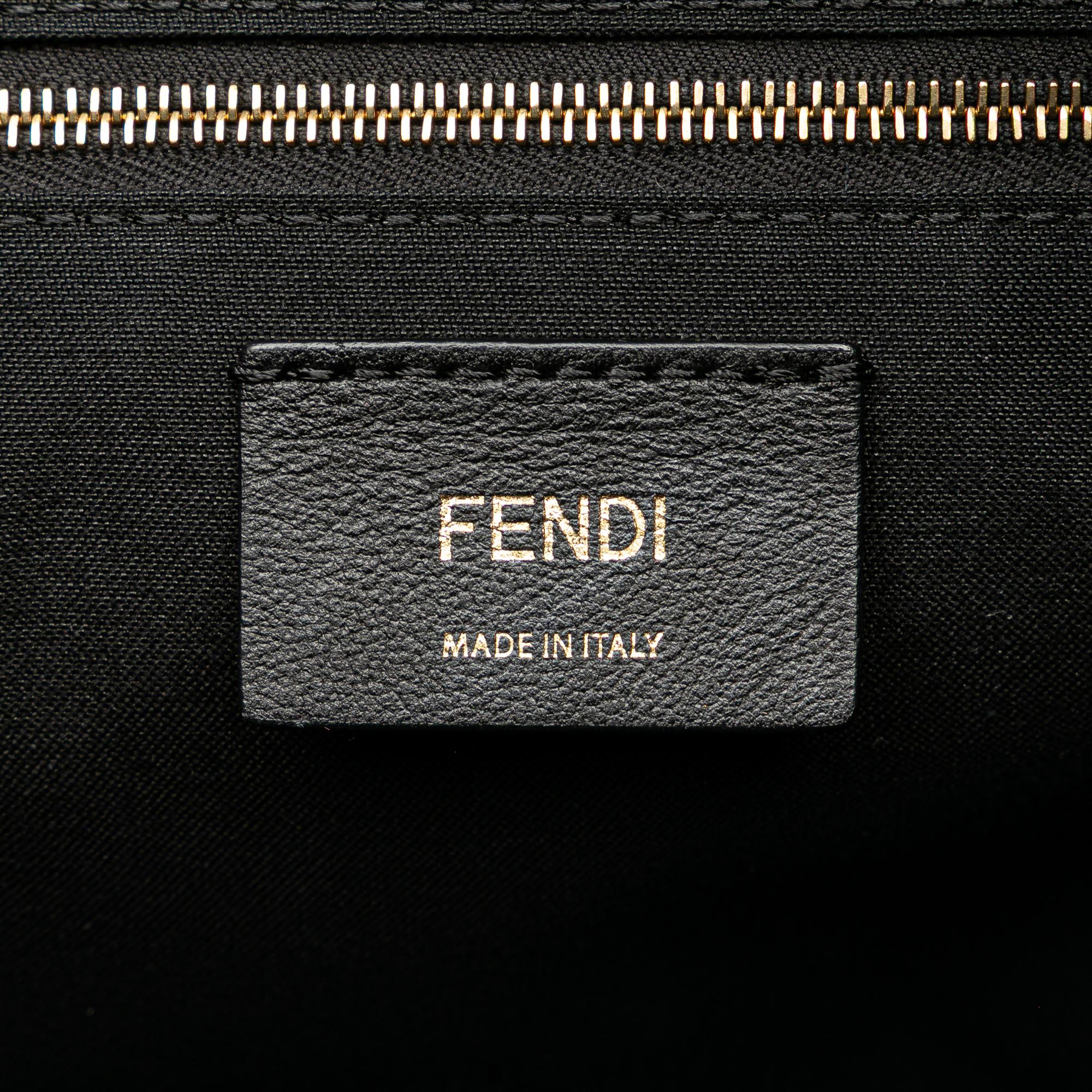 Fendi Joshua Vides Zucca Coated Canvas Cloudy Shopper Satchel