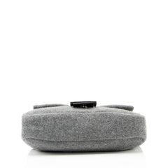 Fendi Knit Cashmere Baguette Shoulder Bag