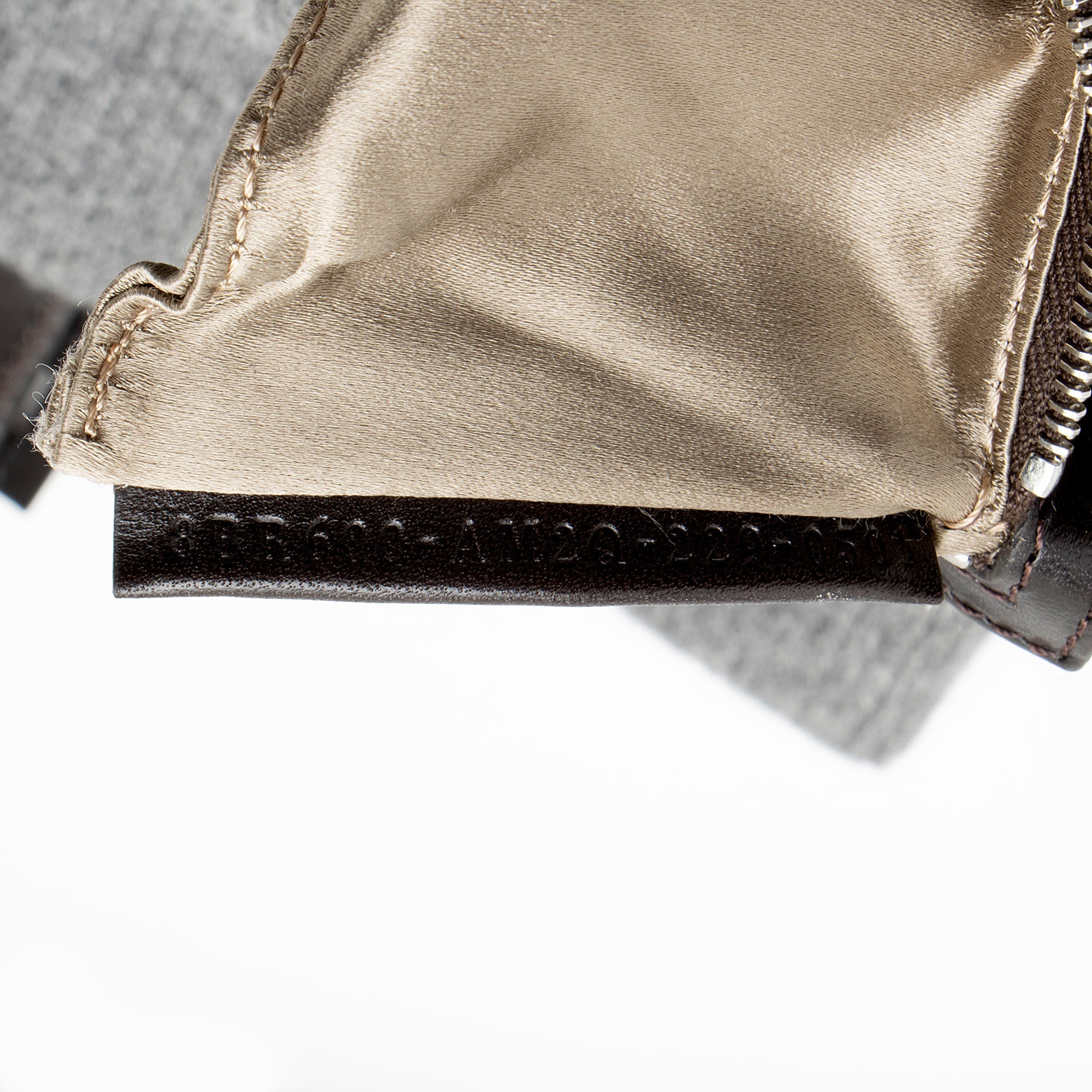 Fendi Knit Cashmere Baguette Shoulder Bag