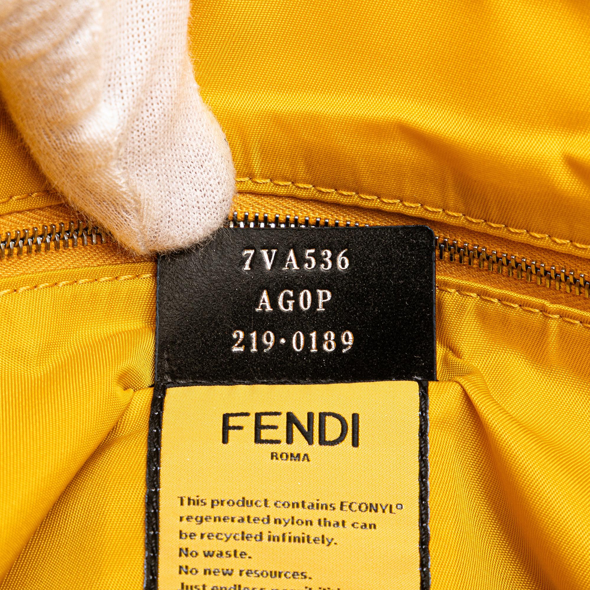 Fendi Large Econyl Nylon Baguette Satchel