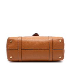 Fendi Large Leather Selleria Linda Handbag