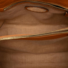 Fendi Large Leather Selleria Linda Handbag