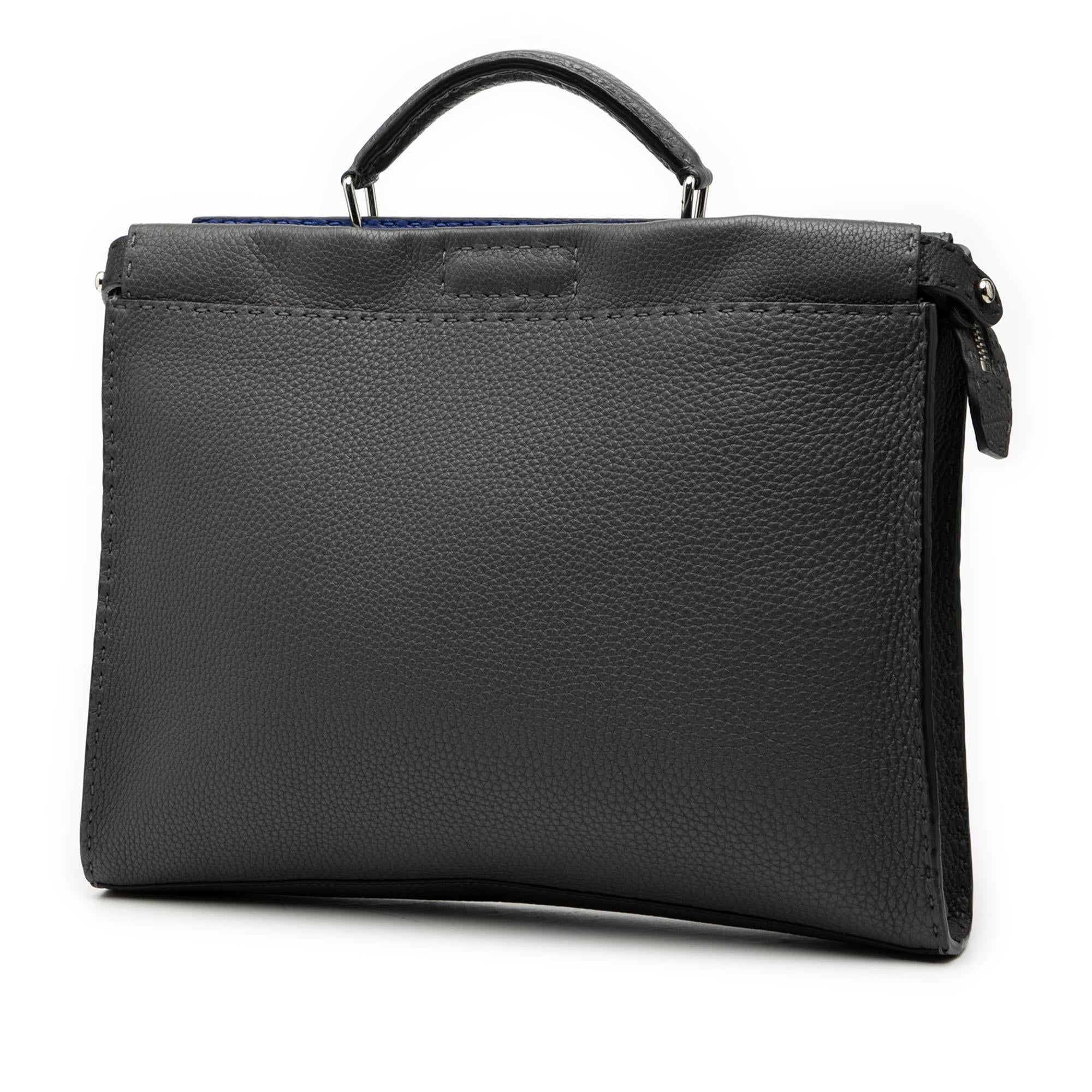 Fendi Large Leather Selleria Peekaboo Iconic Fit Bag