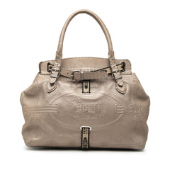 Fendi Large Leather Selleria Villa Borghese Tote